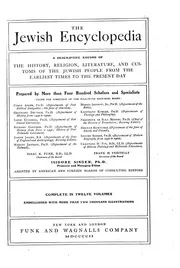 1902 The Jewish Encyclopedia Volume II Apocrypha-Benash