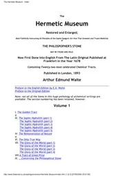 A. E Waite The Hermetic Museum