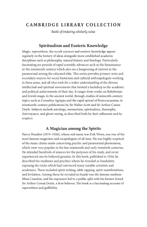 A Magician Among the Spirits