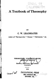 A Textbook of Theosophy
