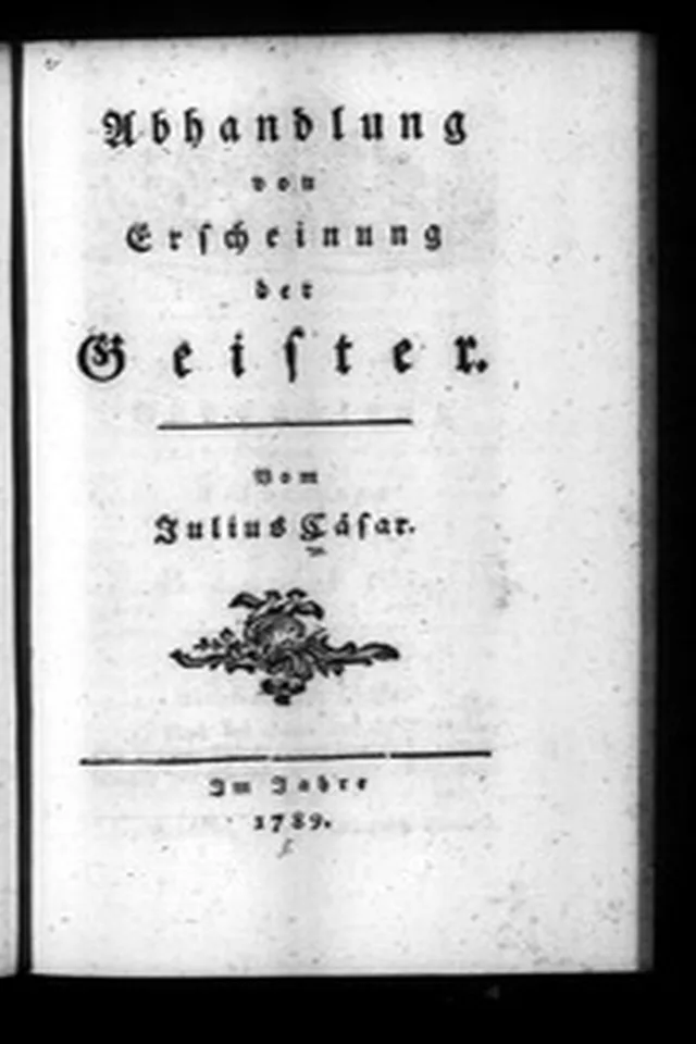 Abhandlung von Erscheinung der Geister. ... 1789: Iss 199