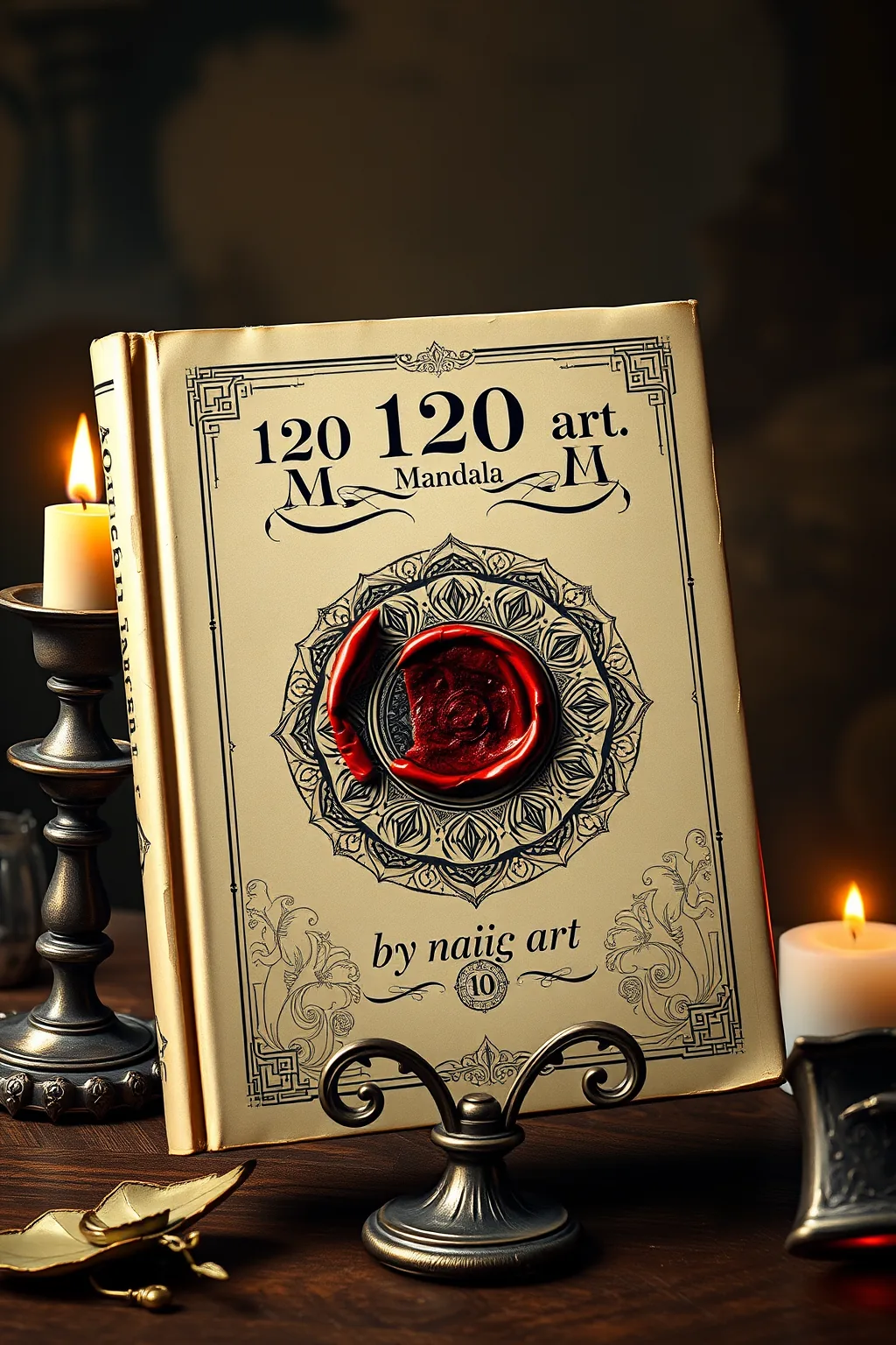 Adult Coloring Book 120 Mandala