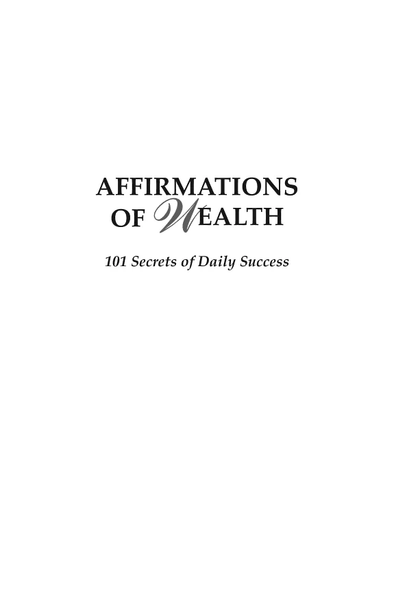 Affirmations of Wealth