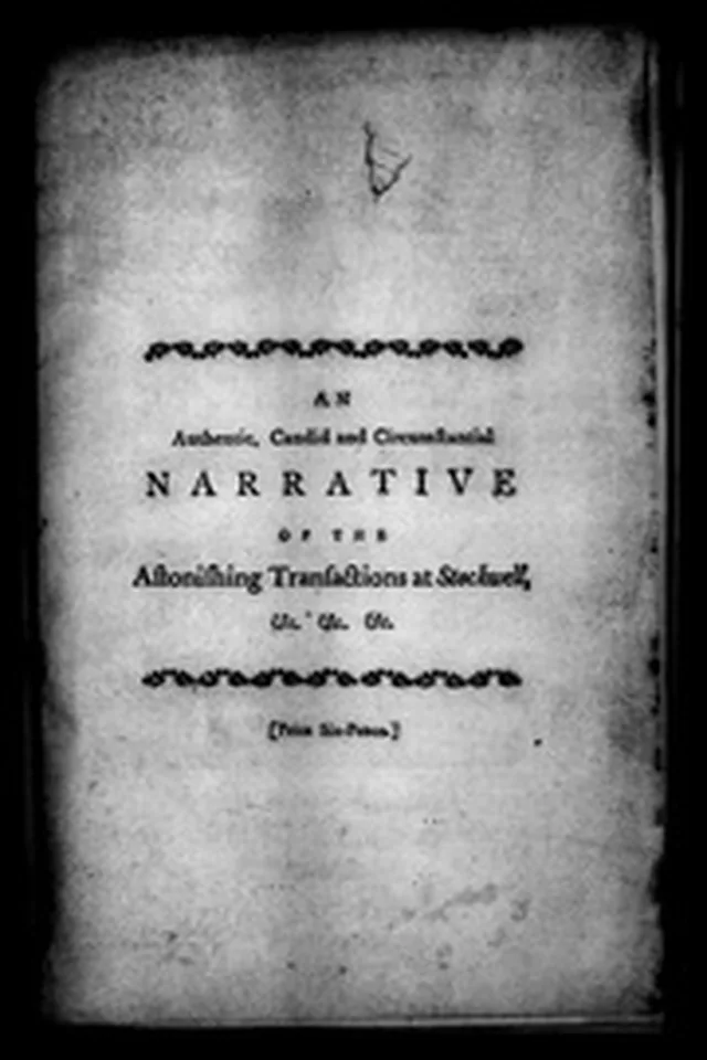 An Authentic, candid, and circumstantial narrative of the astonishing transactions at Stockwell, ... 1772: Iss 57