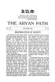 Aryan Path Vol. 6.10