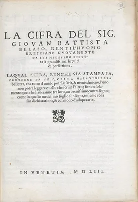 Vigenère, Blaise de