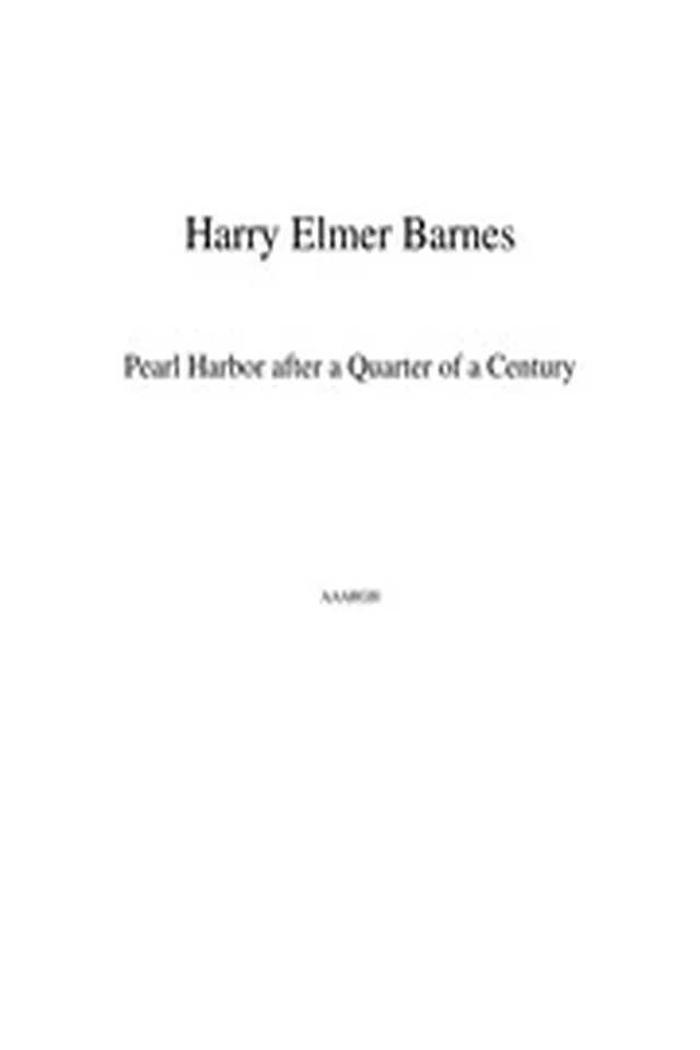 Barnes Pearl Harbor after 25 years