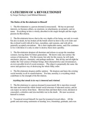 Catechism Of A Revolutionist Bakunin nwo illuminati freemasons