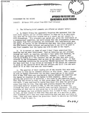 CIA Reading Room 00505169: 30 MARCH 1979 LETTER FROM HSCA STAFF DIRECTOR