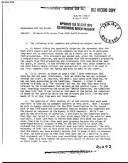 CIA Reading Room 00505170: 30 MARCH 1979 LETTER FROM HSCA STAFF DIRECTOR