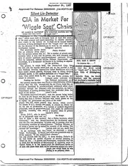 CIA Reading Room cia-rdp75-00149r000200590012-6: CIA IN MARKET FOR 'WIGGLE SEAT' CHAIRS