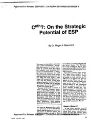 CIA Reading Room cia-rdp96-00788r001200350008-4: CNTH?: ON THE STRATEGIC POTENTIAL OF ESP