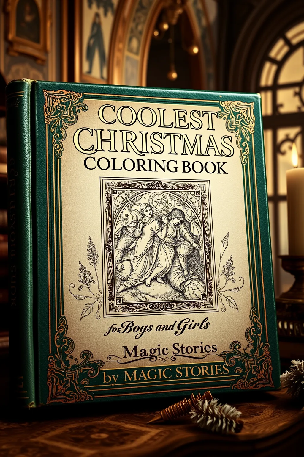 COOLEST CHRISTMAS Coloring Book for Boys and Girls