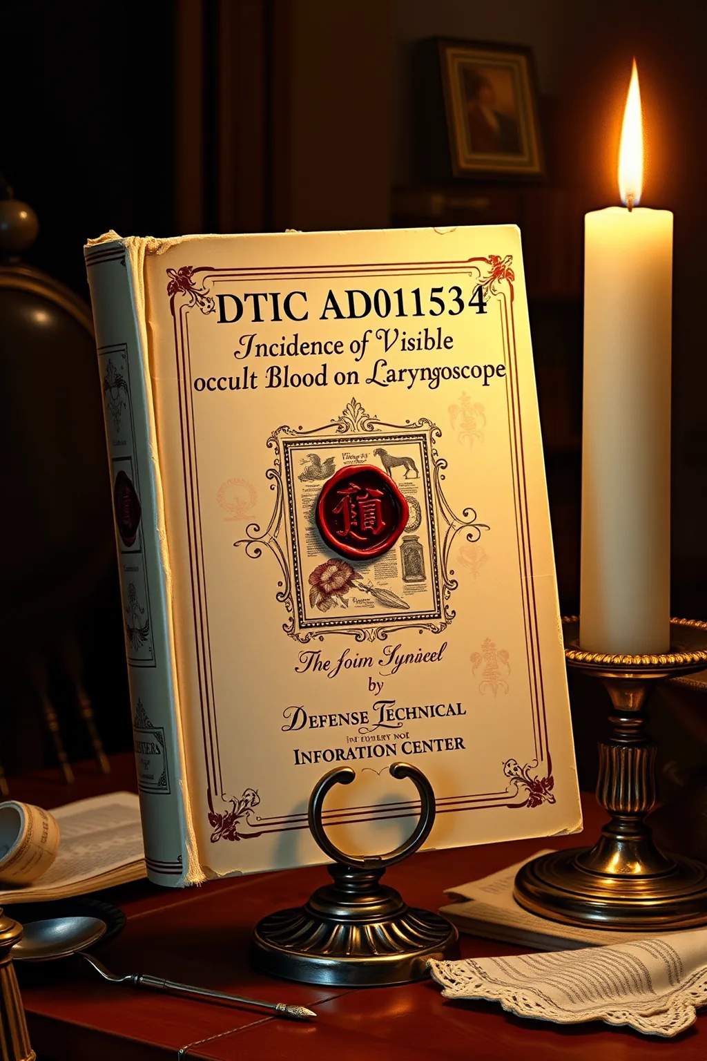 DTIC AD1011534: Incidence of Visible and Occult Blood on Laryngoscope Blades and Handles — Occult Philosophy