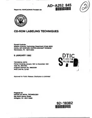 DTIC ADA252845: CD-ROM Labeling Techniques