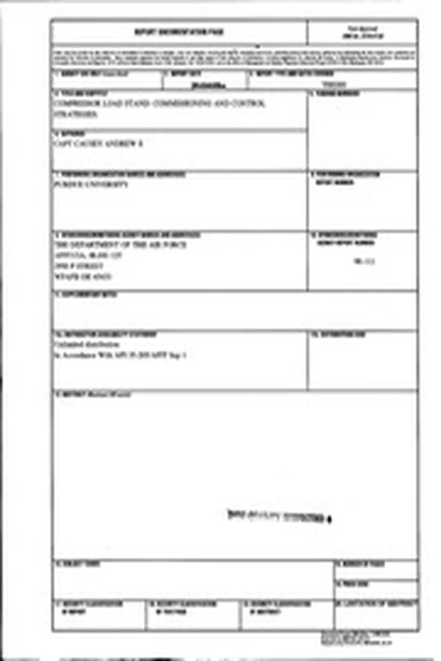 DTIC ADA356197: Compressor Load Stand: Commissioning and Control Strategies.