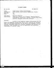 ERIC ED072915: South Dakota Indian Bibliography.