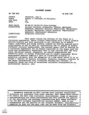 ERIC ED129815: Dance: A Catalyst of Religion.