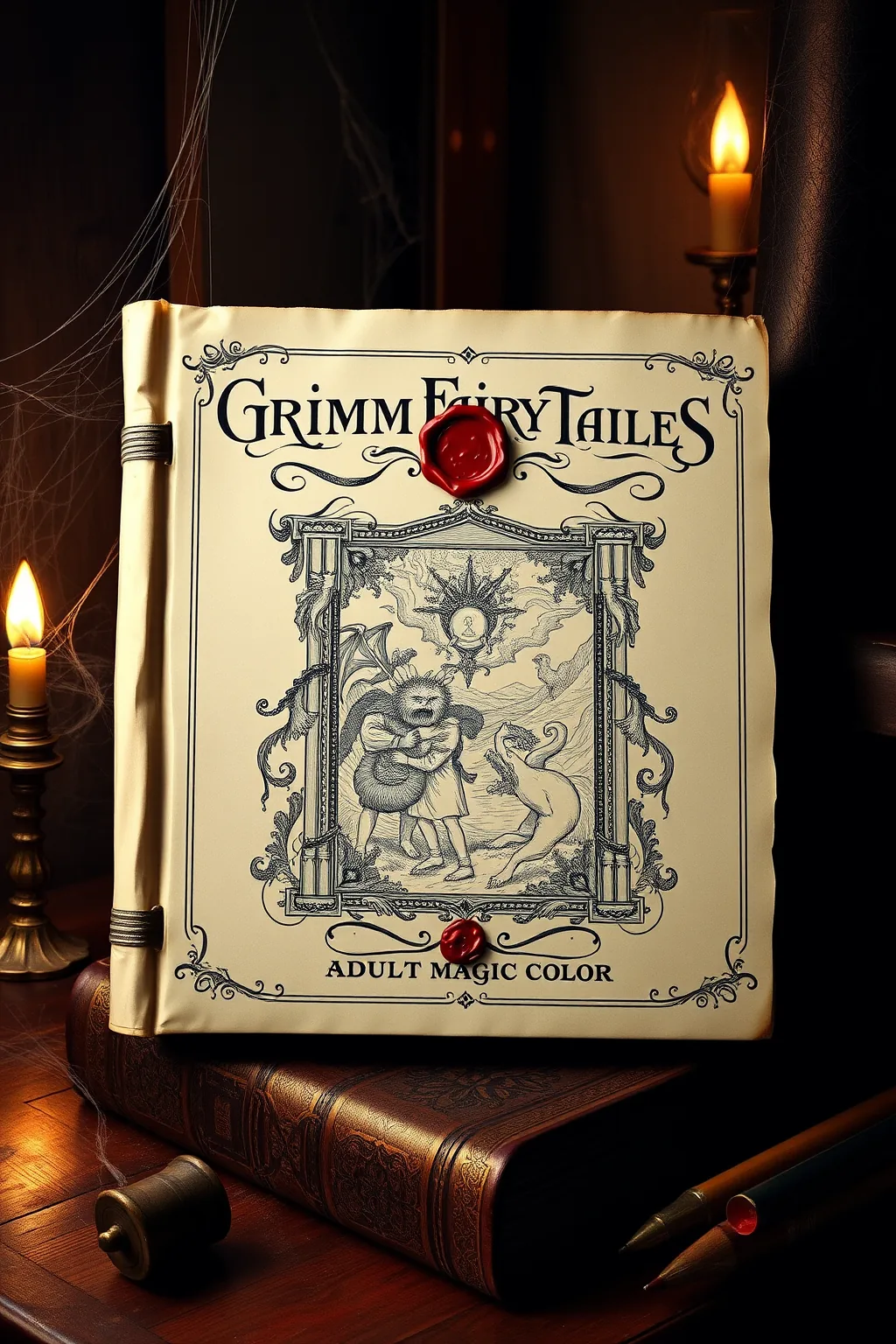 Grimm Fairy Tales Adult Coloring Book