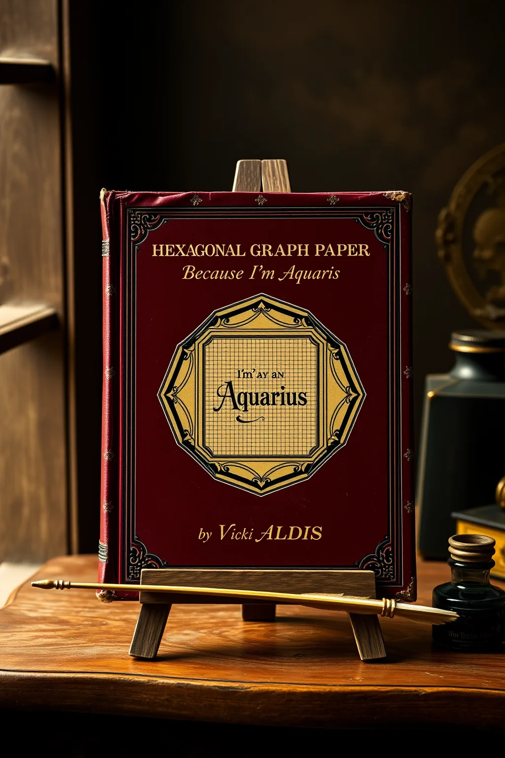 Hexagonal Graph Paper Because I'm an Aquarius ' Zodiac Sign ' Aquarius Birthday — Astrology & Cosmology