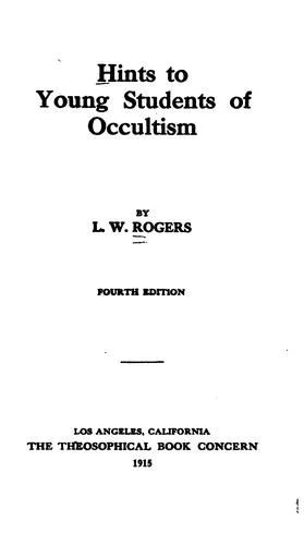 Hints to Young Students of Occultism — 