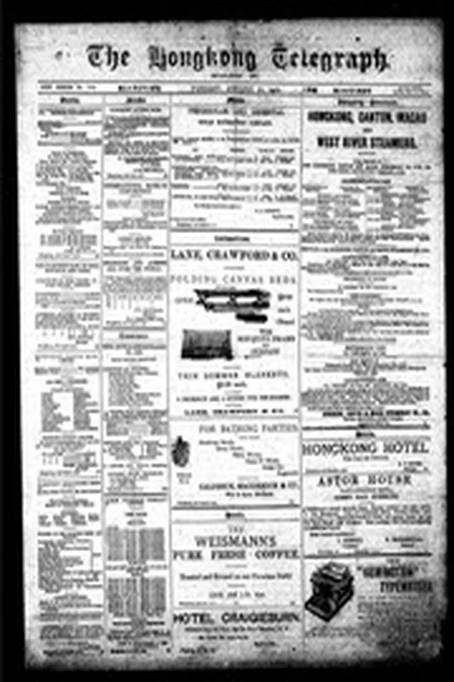 Hong Kong Telegraph 1910-08-23