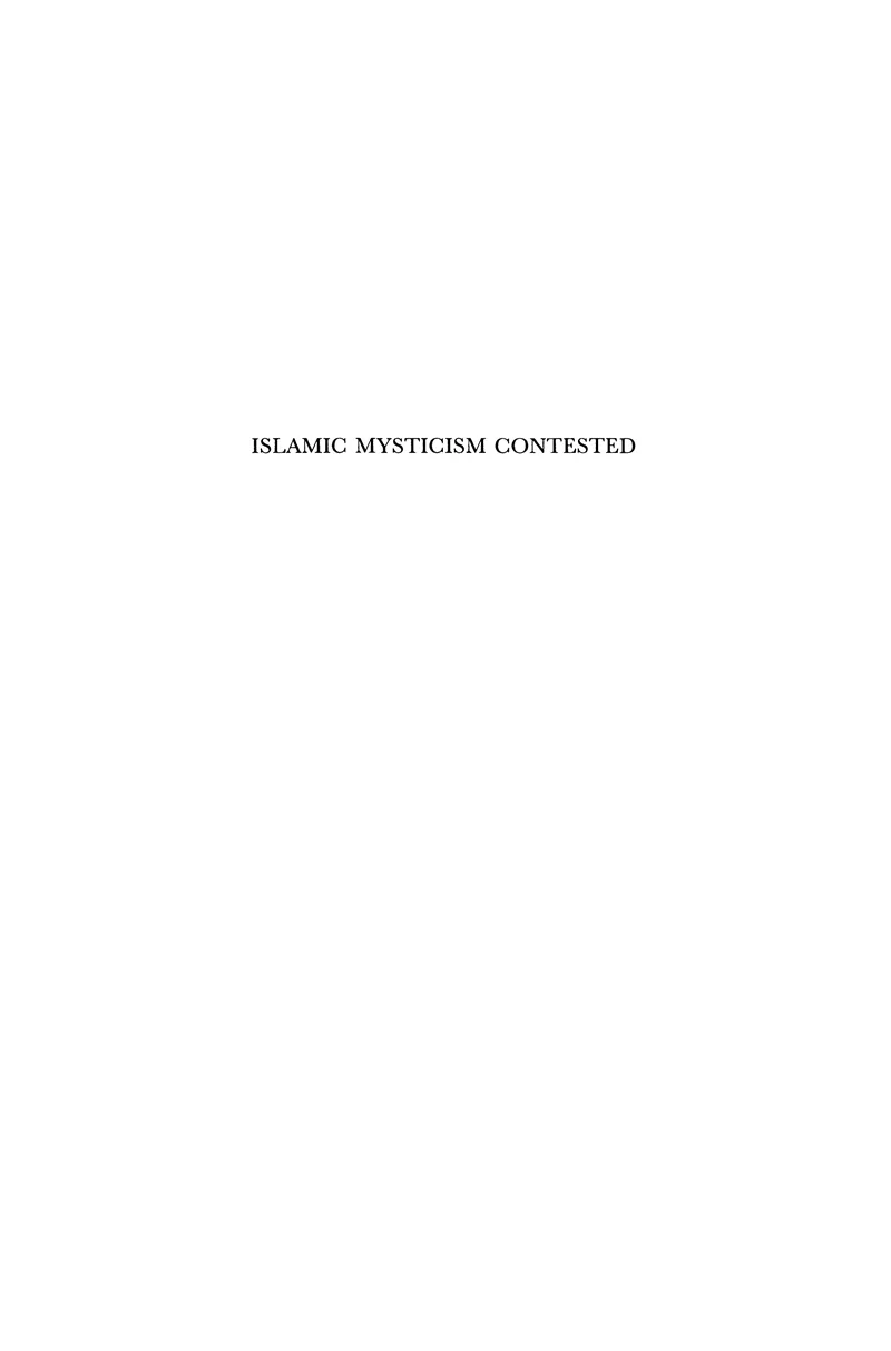 Islamic Mysticism Contested — 
