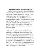 Karmic Relationships 1 (CW 235)