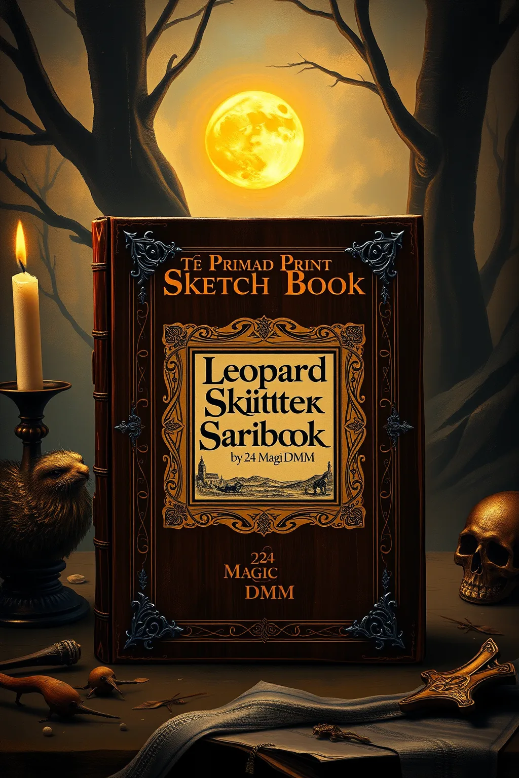 Leopard Print Sketch Book