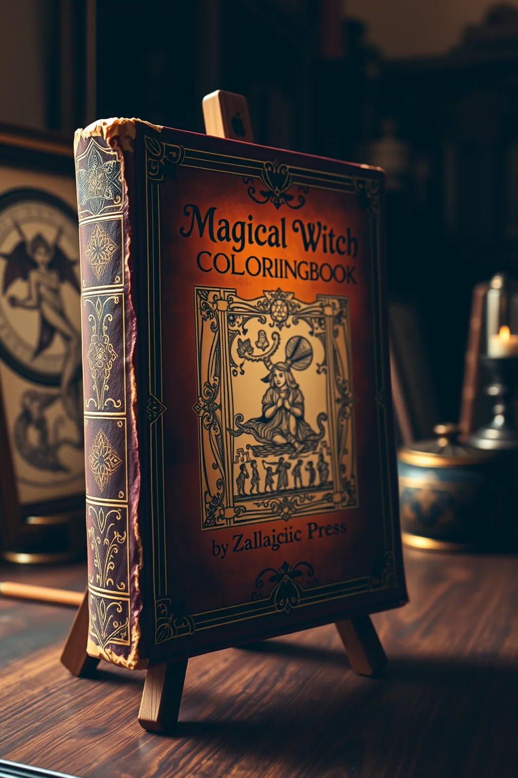Magical Witch Coloring Book