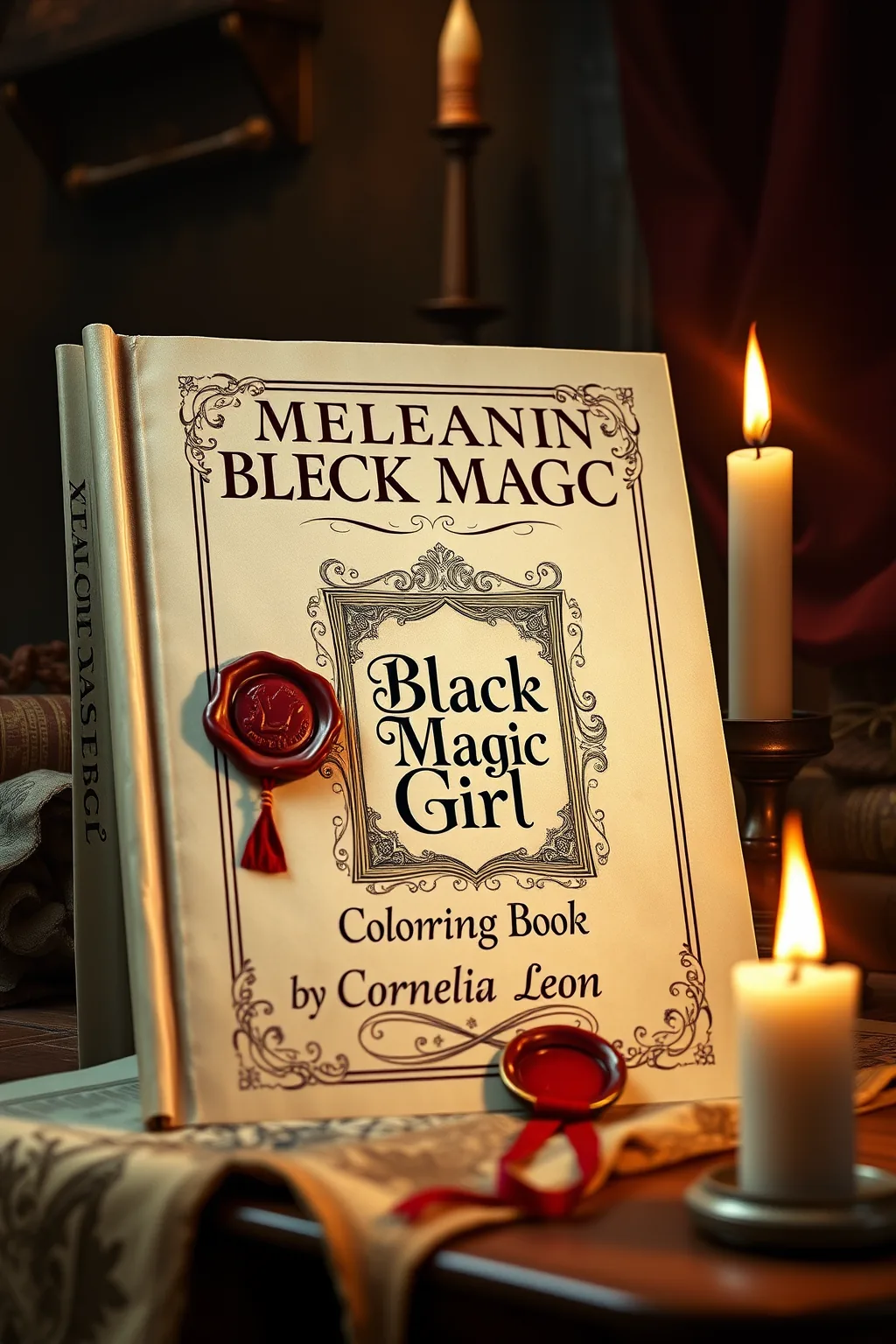 Melanin Black Magic Girl Coloring Book — Magic & Ritual