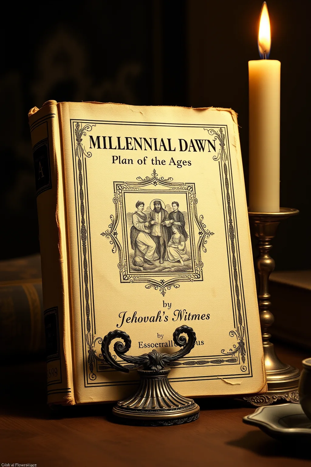 Millenial Dawn Vol 1 Plan Of The Ages Watch Tower 1898 Jehovahs Witness Russell nwo illuminati freemasons