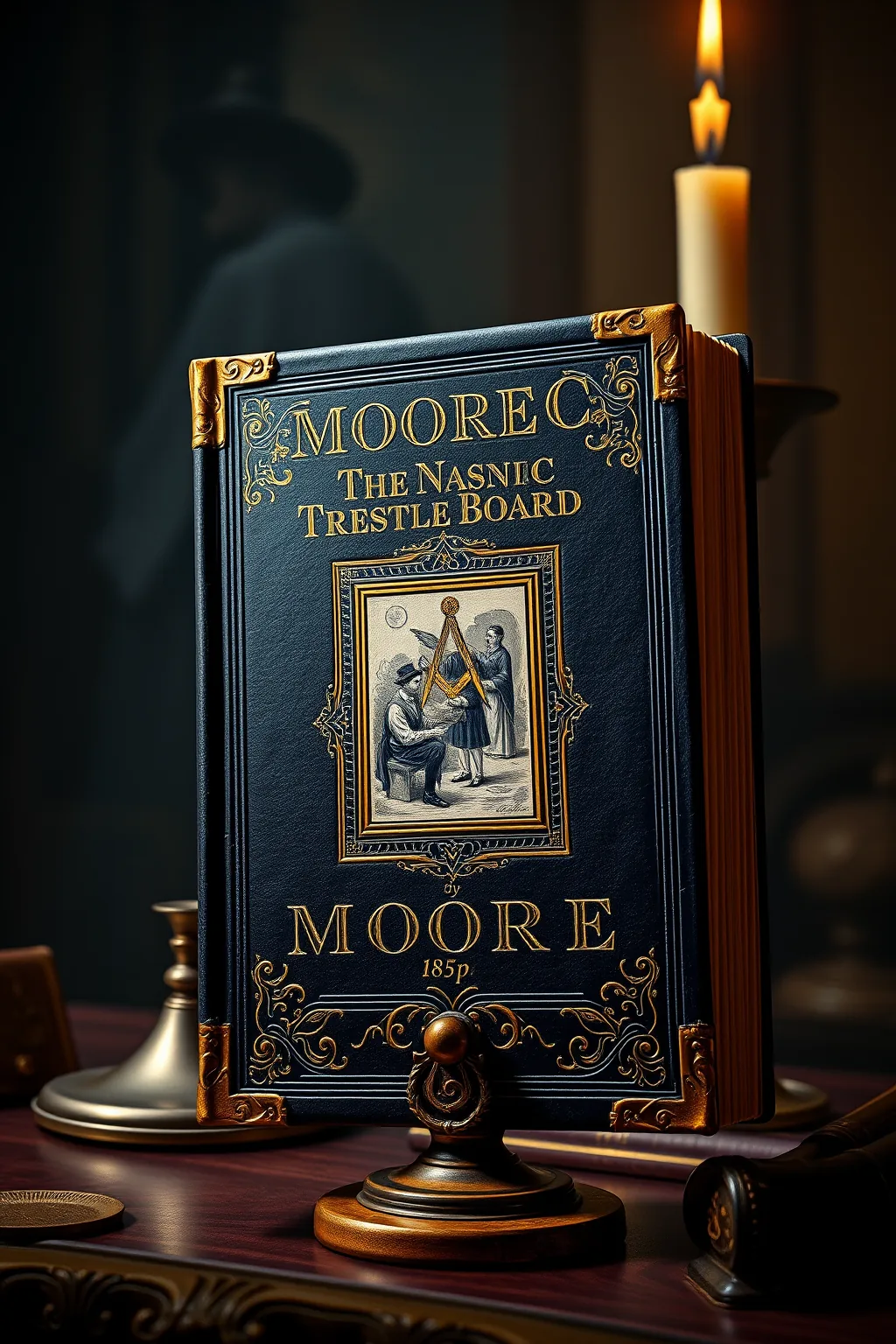 Moore C The New Masonic Trestle Board [ 1850][ 209p] — Freemasonry & Secret Societies
