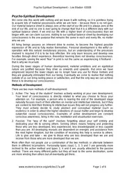 Psycho-Spiritual Development