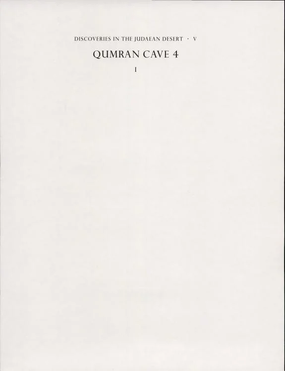 Qumran Cave 4