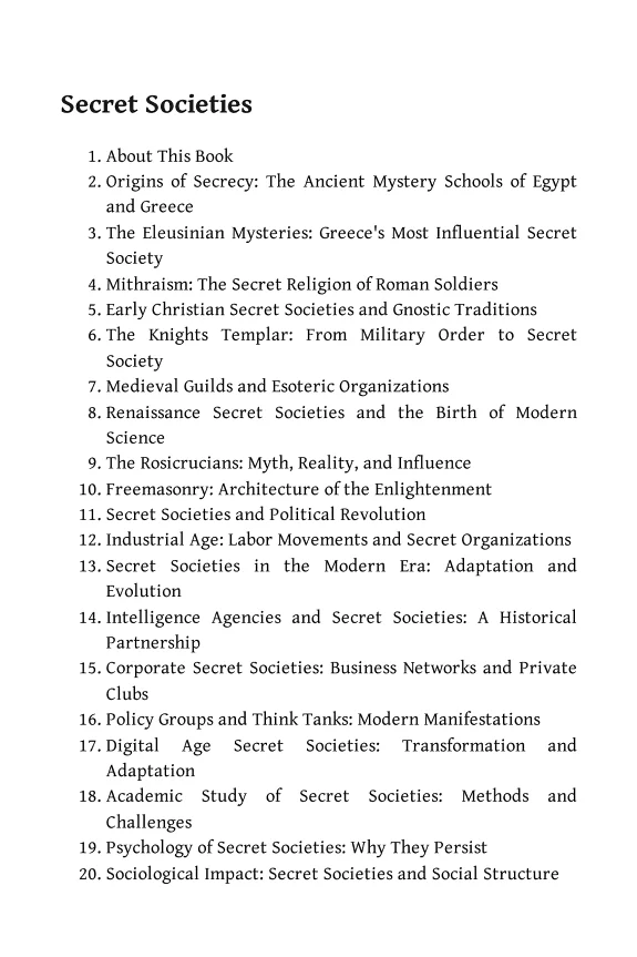 Secret Societies
