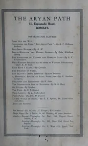 The Aryan Path Vol-I No-3