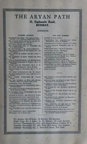 The Aryan Path Vol-I No-9