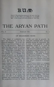 The Aryan Path Vol-II No-2
