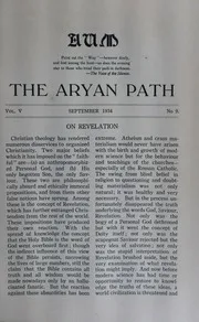 The Aryan Path Vol-V No-9