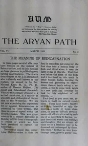 The Aryan Path Vol-VI No-3