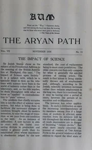 The Aryan Path Vol-VII No-11