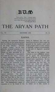 The Aryan Path Vol-VII No-12