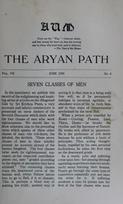 The Aryan Path Vol-VII No-6