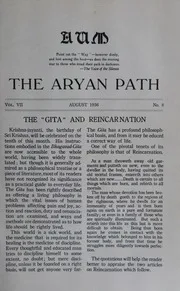 The Aryan Path Vol-VII No-8
