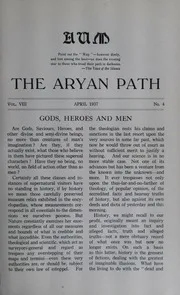 The Aryan Path Vol-VIII No-4