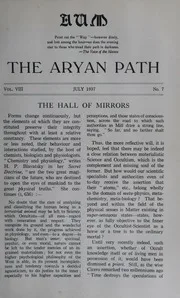 The Aryan Path Vol-VIII No-7
