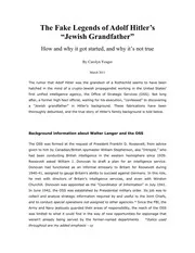 The Fake Legends Of Adolf Hitlers Jewish Grandfather occult nazis nwo illuminati freemasons