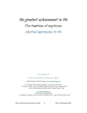 The greatest achievement in life — Kabbalah & Jewish Mysticism