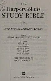 The HarperCollins study Bible : New Revised Standard Version, with the Apocryphal/Deuterocanonical books